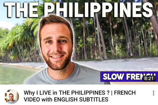 French classes Philippines - slow french with Nelson