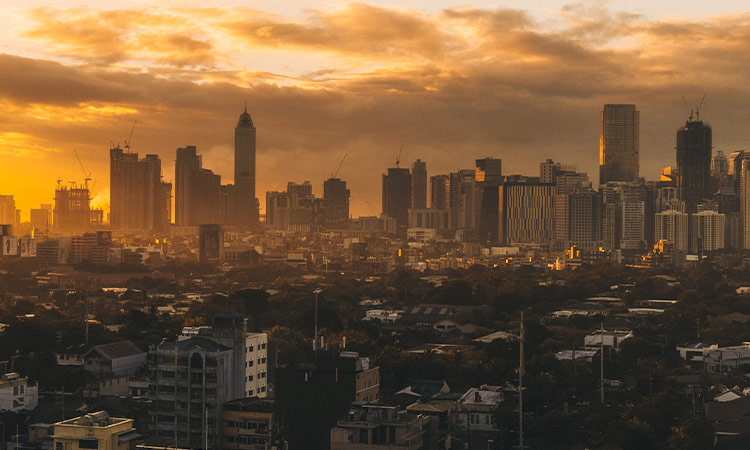 Building Skyline of Makati city