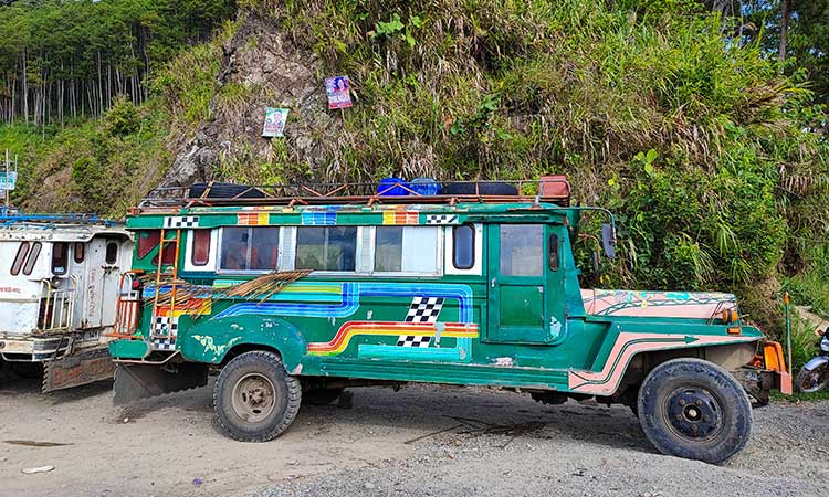 local jeepney in Banaue Philippines