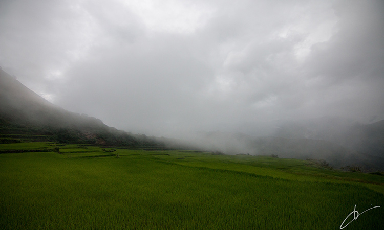 Cloudy day in Buscalan